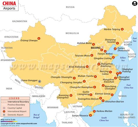 where are the main airports in china